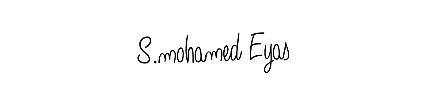Design your own signature with our free online signature maker. With this signature software, you can create a handwritten (Angelique-Rose-font-FFP) signature for name S.mohamed Eyas. S.mohamed Eyas signature style 5 images and pictures png