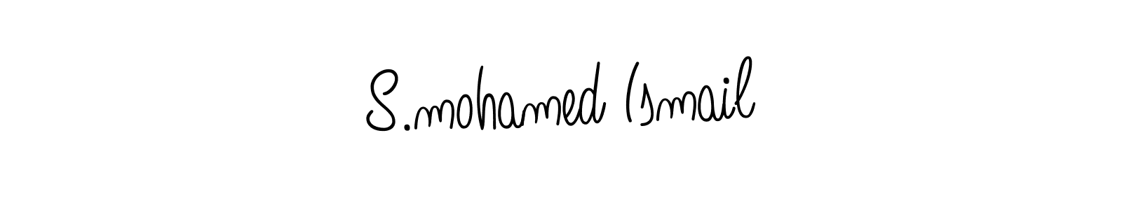 Make a beautiful signature design for name S.mohamed Ismail. With this signature (Angelique-Rose-font-FFP) style, you can create a handwritten signature for free. S.mohamed Ismail signature style 5 images and pictures png