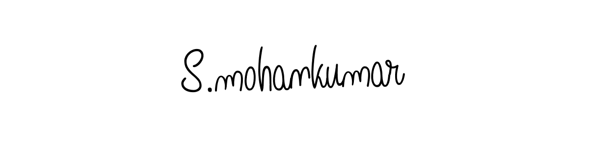 Make a beautiful signature design for name S.mohankumar. With this signature (Angelique-Rose-font-FFP) style, you can create a handwritten signature for free. S.mohankumar signature style 5 images and pictures png