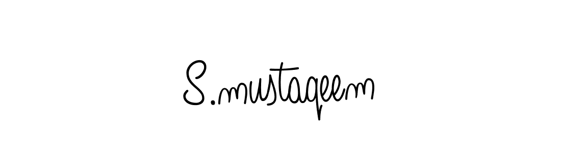 Create a beautiful signature design for name S.mustaqeem. With this signature (Angelique-Rose-font-FFP) fonts, you can make a handwritten signature for free. S.mustaqeem signature style 5 images and pictures png