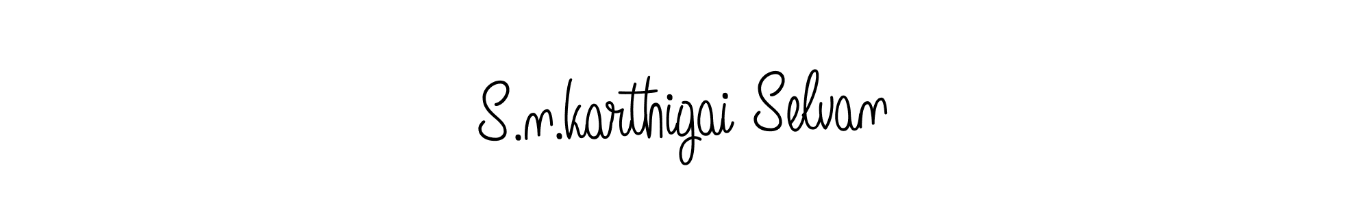 Also we have S.n.karthigai Selvan name is the best signature style. Create professional handwritten signature collection using Angelique-Rose-font-FFP autograph style. S.n.karthigai Selvan signature style 5 images and pictures png