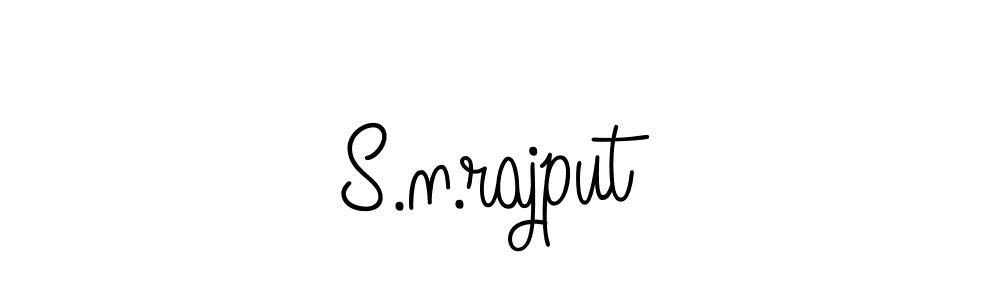 How to make S.n.rajput name signature. Use Angelique-Rose-font-FFP style for creating short signs online. This is the latest handwritten sign. S.n.rajput signature style 5 images and pictures png