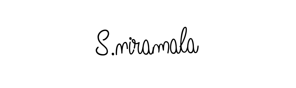 Create a beautiful signature design for name S.niramala. With this signature (Angelique-Rose-font-FFP) fonts, you can make a handwritten signature for free. S.niramala signature style 5 images and pictures png