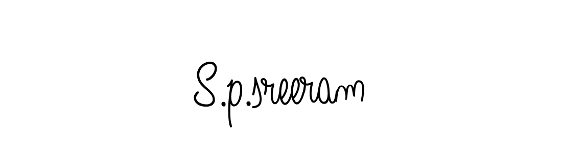 Design your own signature with our free online signature maker. With this signature software, you can create a handwritten (Angelique-Rose-font-FFP) signature for name S.p.sreeram. S.p.sreeram signature style 5 images and pictures png