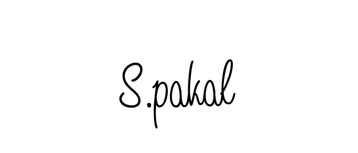 S.pakal stylish signature style. Best Handwritten Sign (Angelique-Rose-font-FFP) for my name. Handwritten Signature Collection Ideas for my name S.pakal. S.pakal signature style 5 images and pictures png