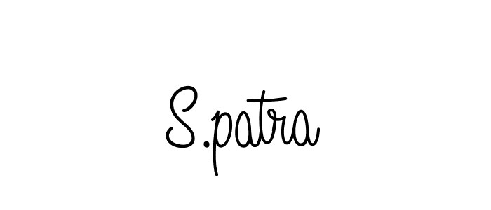 How to make S.patra name signature. Use Angelique-Rose-font-FFP style for creating short signs online. This is the latest handwritten sign. S.patra signature style 5 images and pictures png