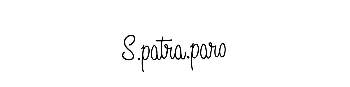 Use a signature maker to create a handwritten signature online. With this signature software, you can design (Angelique-Rose-font-FFP) your own signature for name S.patra.paro. S.patra.paro signature style 5 images and pictures png