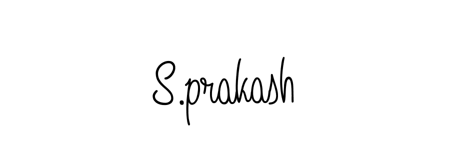 The best way (Angelique-Rose-font-FFP) to make a short signature is to pick only two or three words in your name. The name S.prakash include a total of six letters. For converting this name. S.prakash signature style 5 images and pictures png