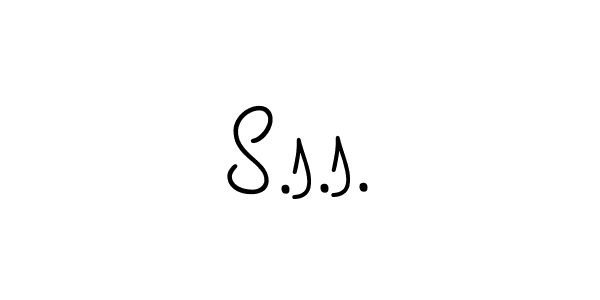 Make a beautiful signature design for name S.s.s.. With this signature (Angelique-Rose-font-FFP) style, you can create a handwritten signature for free. S.s.s. signature style 5 images and pictures png