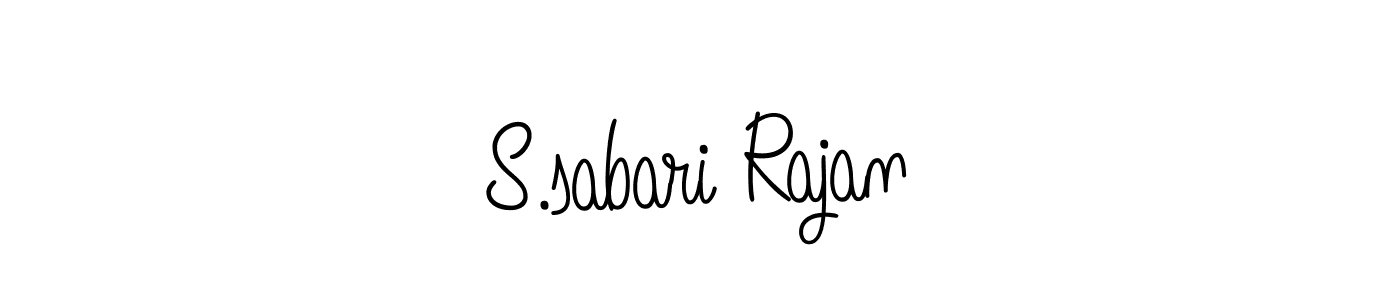 Use a signature maker to create a handwritten signature online. With this signature software, you can design (Angelique-Rose-font-FFP) your own signature for name S.sabari Rajan. S.sabari Rajan signature style 5 images and pictures png