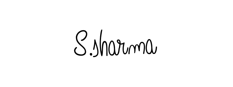Make a beautiful signature design for name S.sharma. With this signature (Angelique-Rose-font-FFP) style, you can create a handwritten signature for free. S.sharma signature style 5 images and pictures png