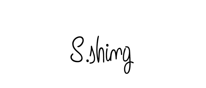 Make a beautiful signature design for name S.shing. With this signature (Angelique-Rose-font-FFP) style, you can create a handwritten signature for free. S.shing signature style 5 images and pictures png