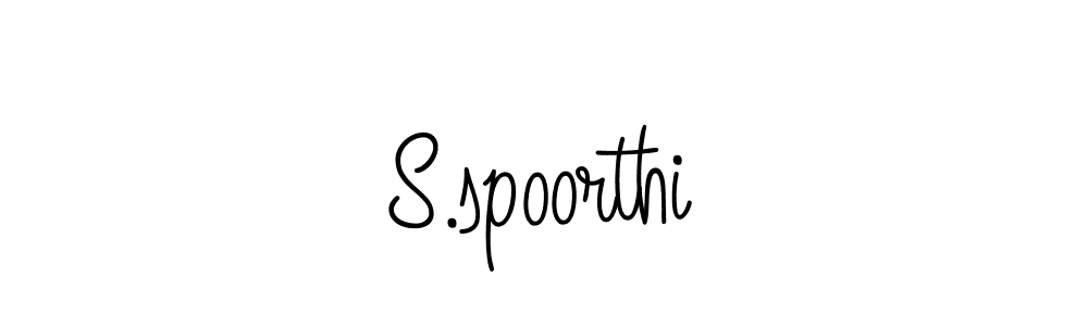 Make a short S.spoorthi signature style. Manage your documents anywhere anytime using Angelique-Rose-font-FFP. Create and add eSignatures, submit forms, share and send files easily. S.spoorthi signature style 5 images and pictures png