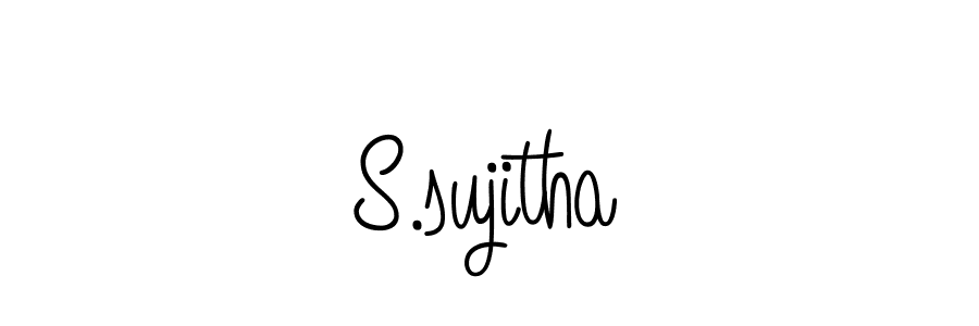 How to Draw S.sujitha signature style? Angelique-Rose-font-FFP is a latest design signature styles for name S.sujitha. S.sujitha signature style 5 images and pictures png
