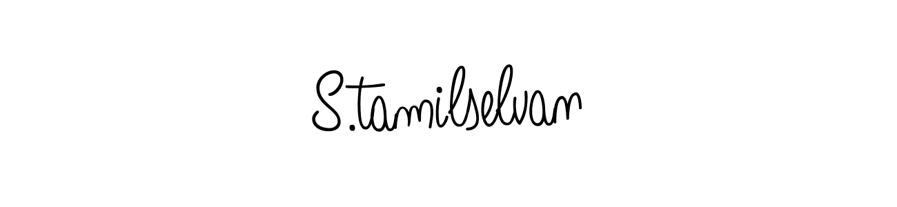 Use a signature maker to create a handwritten signature online. With this signature software, you can design (Angelique-Rose-font-FFP) your own signature for name S.tamilselvan. S.tamilselvan signature style 5 images and pictures png