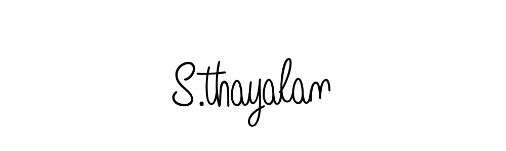 Create a beautiful signature design for name S.thayalan. With this signature (Angelique-Rose-font-FFP) fonts, you can make a handwritten signature for free. S.thayalan signature style 5 images and pictures png