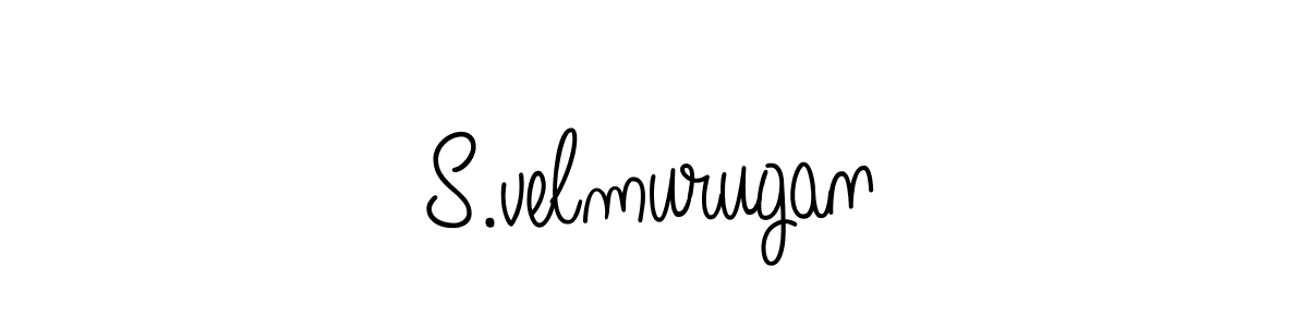 How to make S.velmurugan name signature. Use Angelique-Rose-font-FFP style for creating short signs online. This is the latest handwritten sign. S.velmurugan signature style 5 images and pictures png