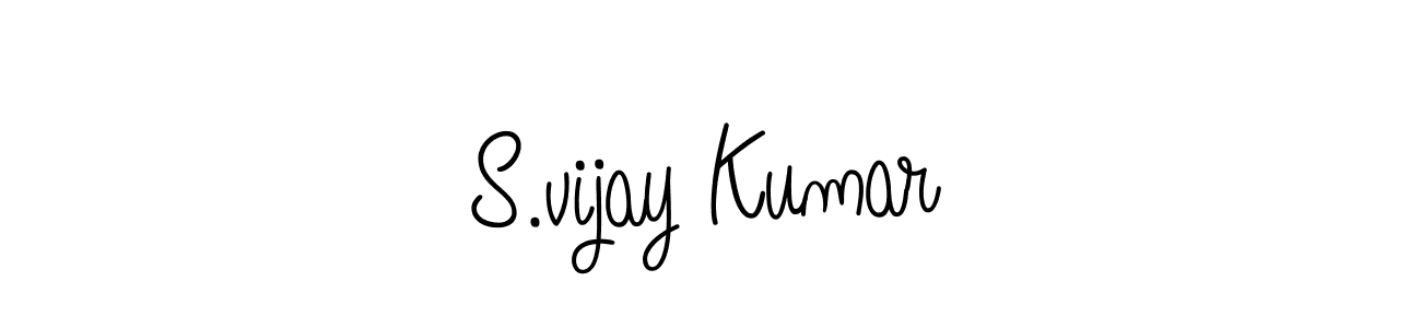 Make a beautiful signature design for name S.vijay Kumar. With this signature (Angelique-Rose-font-FFP) style, you can create a handwritten signature for free. S.vijay Kumar signature style 5 images and pictures png