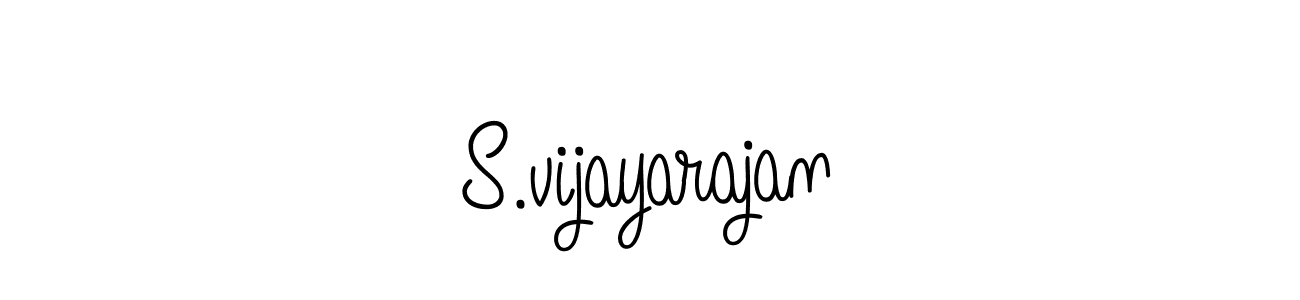 Design your own signature with our free online signature maker. With this signature software, you can create a handwritten (Angelique-Rose-font-FFP) signature for name S.vijayarajan. S.vijayarajan signature style 5 images and pictures png