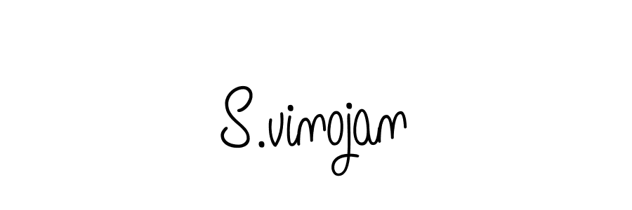 Create a beautiful signature design for name S.vinojan. With this signature (Angelique-Rose-font-FFP) fonts, you can make a handwritten signature for free. S.vinojan signature style 5 images and pictures png