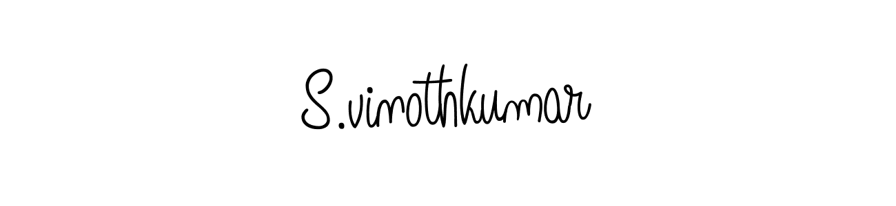 This is the best signature style for the S.vinothkumar name. Also you like these signature font (Angelique-Rose-font-FFP). Mix name signature. S.vinothkumar signature style 5 images and pictures png
