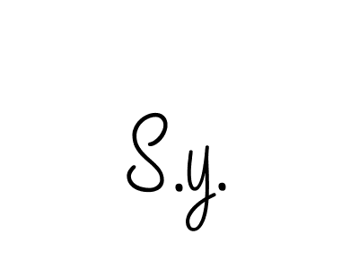 Make a beautiful signature design for name S.y.. Use this online signature maker to create a handwritten signature for free. S.y. signature style 5 images and pictures png