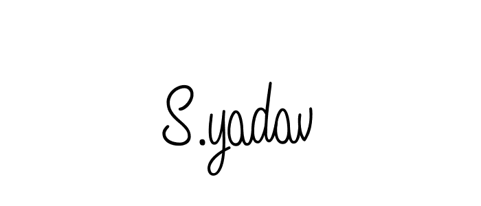 Design your own signature with our free online signature maker. With this signature software, you can create a handwritten (Angelique-Rose-font-FFP) signature for name S.yadav. S.yadav signature style 5 images and pictures png