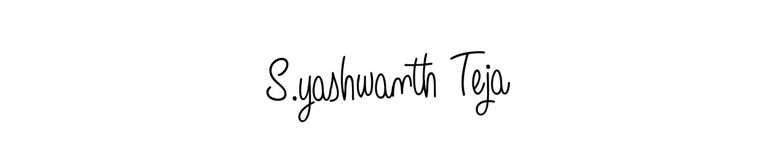 if you are searching for the best signature style for your name S.yashwanth Teja. so please give up your signature search. here we have designed multiple signature styles  using Angelique-Rose-font-FFP. S.yashwanth Teja signature style 5 images and pictures png