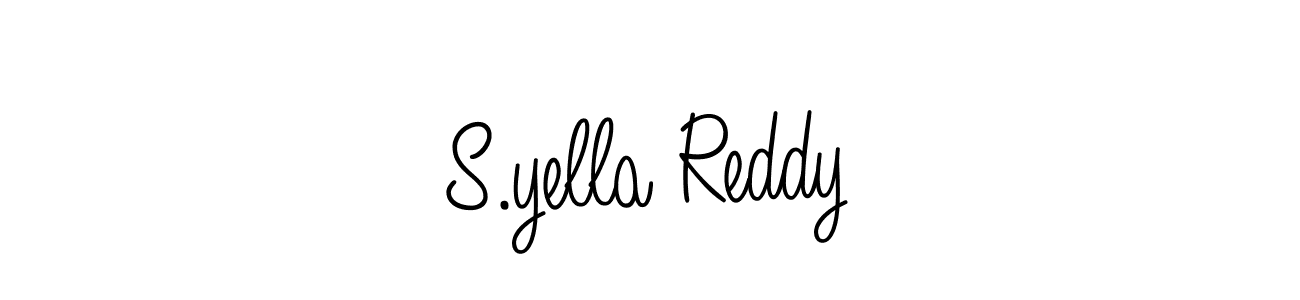 if you are searching for the best signature style for your name S.yella Reddy. so please give up your signature search. here we have designed multiple signature styles  using Angelique-Rose-font-FFP. S.yella Reddy signature style 5 images and pictures png