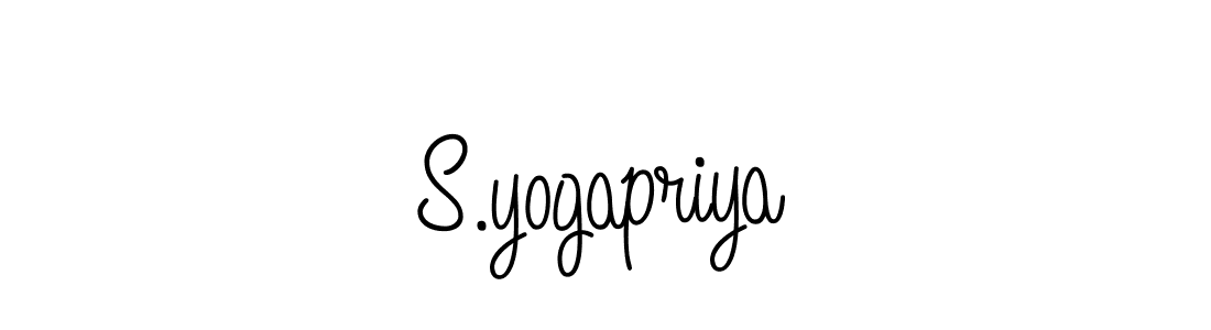 Design your own signature with our free online signature maker. With this signature software, you can create a handwritten (Angelique-Rose-font-FFP) signature for name S.yogapriya. S.yogapriya signature style 5 images and pictures png