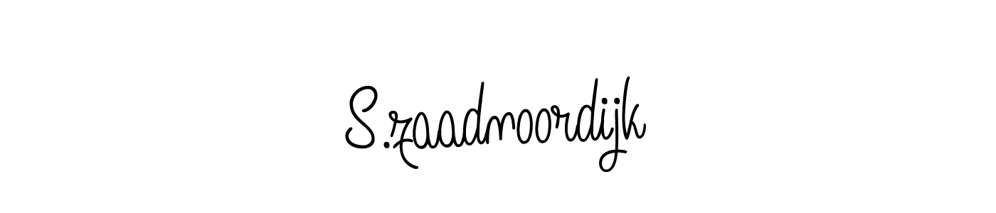 Make a beautiful signature design for name S.zaadnoordijk. With this signature (Angelique-Rose-font-FFP) style, you can create a handwritten signature for free. S.zaadnoordijk signature style 5 images and pictures png