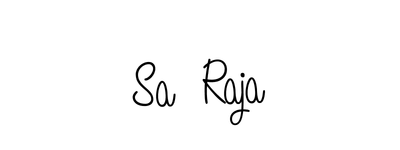 Make a beautiful signature design for name Sa  Raja. With this signature (Angelique-Rose-font-FFP) style, you can create a handwritten signature for free. Sa  Raja signature style 5 images and pictures png