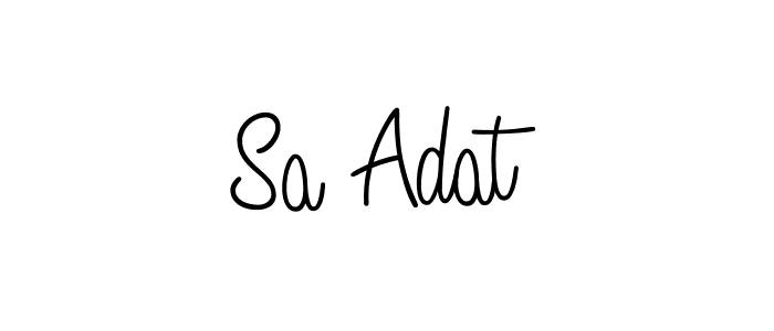Also we have Sa Adat name is the best signature style. Create professional handwritten signature collection using Angelique-Rose-font-FFP autograph style. Sa Adat signature style 5 images and pictures png
