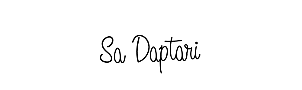 Sa Daptari stylish signature style. Best Handwritten Sign (Angelique-Rose-font-FFP) for my name. Handwritten Signature Collection Ideas for my name Sa Daptari. Sa Daptari signature style 5 images and pictures png