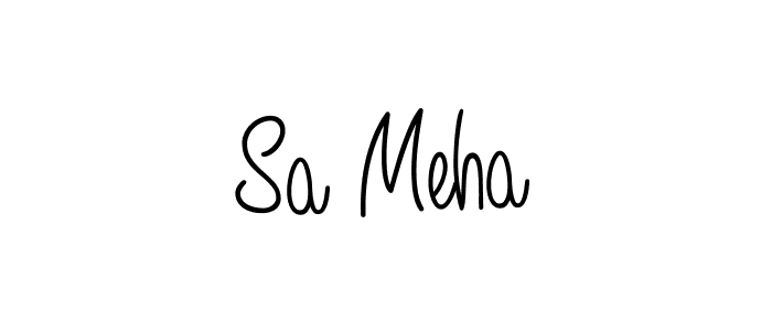 Make a short Sa Meha signature style. Manage your documents anywhere anytime using Angelique-Rose-font-FFP. Create and add eSignatures, submit forms, share and send files easily. Sa Meha signature style 5 images and pictures png