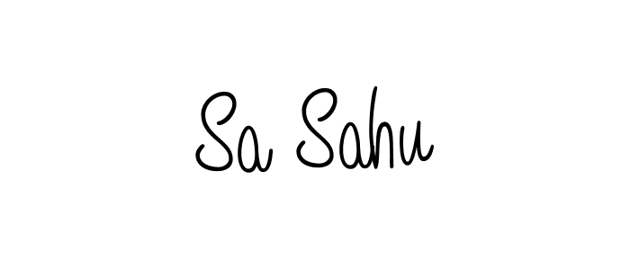 Sa Sahu stylish signature style. Best Handwritten Sign (Angelique-Rose-font-FFP) for my name. Handwritten Signature Collection Ideas for my name Sa Sahu. Sa Sahu signature style 5 images and pictures png