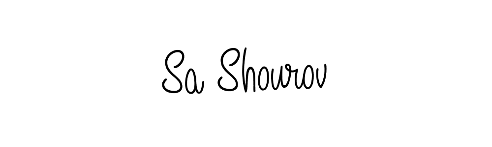 Use a signature maker to create a handwritten signature online. With this signature software, you can design (Angelique-Rose-font-FFP) your own signature for name Sa Shourov. Sa Shourov signature style 5 images and pictures png