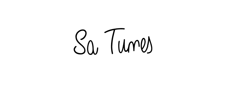 Create a beautiful signature design for name Sa Tunes. With this signature (Angelique-Rose-font-FFP) fonts, you can make a handwritten signature for free. Sa Tunes signature style 5 images and pictures png