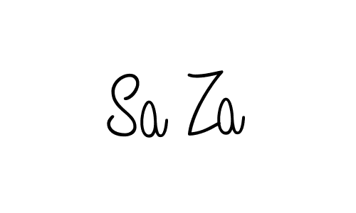 Make a beautiful signature design for name Sa Za. Use this online signature maker to create a handwritten signature for free. Sa Za signature style 5 images and pictures png