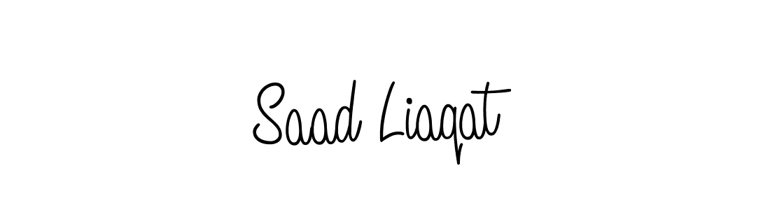Create a beautiful signature design for name Saad Liaqat. With this signature (Angelique-Rose-font-FFP) fonts, you can make a handwritten signature for free. Saad Liaqat signature style 5 images and pictures png