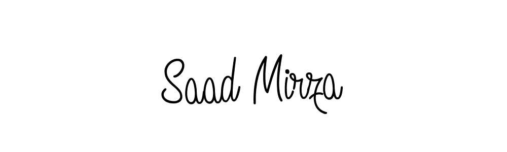 Also we have Saad Mirza name is the best signature style. Create professional handwritten signature collection using Angelique-Rose-font-FFP autograph style. Saad Mirza signature style 5 images and pictures png