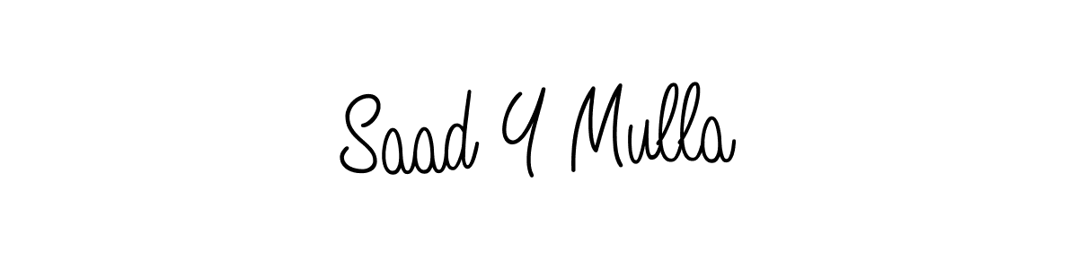 Also we have Saad Y Mulla name is the best signature style. Create professional handwritten signature collection using Angelique-Rose-font-FFP autograph style. Saad Y Mulla signature style 5 images and pictures png