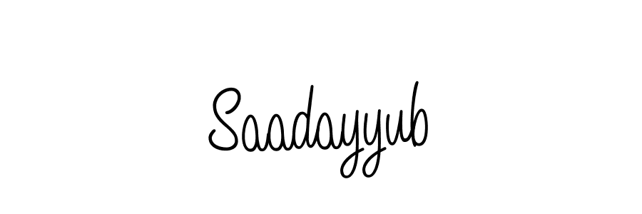 The best way (Angelique-Rose-font-FFP) to make a short signature is to pick only two or three words in your name. The name Saadayyub include a total of six letters. For converting this name. Saadayyub signature style 5 images and pictures png