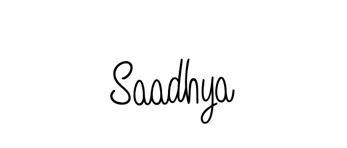 You should practise on your own different ways (Angelique-Rose-font-FFP) to write your name (Saadhya) in signature. don't let someone else do it for you. Saadhya signature style 5 images and pictures png