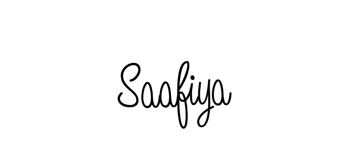 You should practise on your own different ways (Angelique-Rose-font-FFP) to write your name (Saafiya) in signature. don't let someone else do it for you. Saafiya signature style 5 images and pictures png