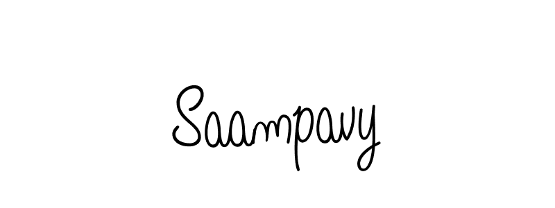 Make a beautiful signature design for name Saampavy. With this signature (Angelique-Rose-font-FFP) style, you can create a handwritten signature for free. Saampavy signature style 5 images and pictures png
