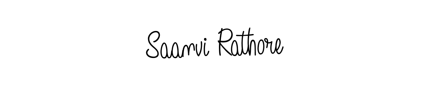 How to make Saanvi Rathore name signature. Use Angelique-Rose-font-FFP style for creating short signs online. This is the latest handwritten sign. Saanvi Rathore signature style 5 images and pictures png