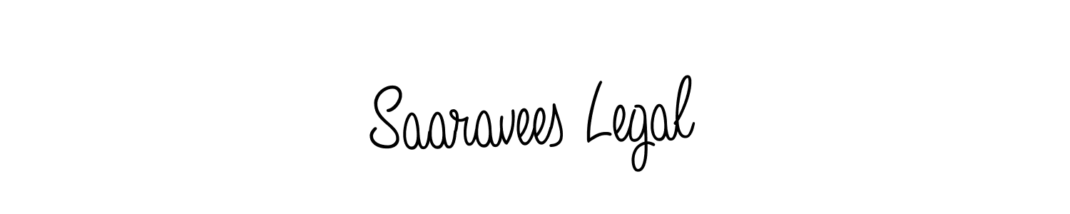 Design your own signature with our free online signature maker. With this signature software, you can create a handwritten (Angelique-Rose-font-FFP) signature for name Saaravees Legal. Saaravees Legal signature style 5 images and pictures png