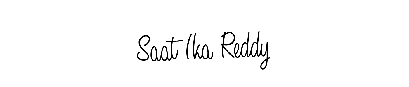 Make a beautiful signature design for name Saat Ika Reddy. With this signature (Angelique-Rose-font-FFP) style, you can create a handwritten signature for free. Saat Ika Reddy signature style 5 images and pictures png