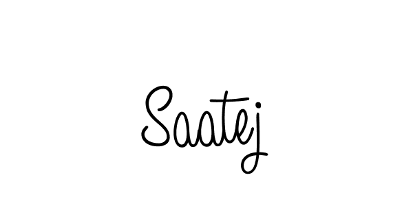 The best way (Angelique-Rose-font-FFP) to make a short signature is to pick only two or three words in your name. The name Saatej include a total of six letters. For converting this name. Saatej signature style 5 images and pictures png